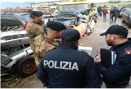 Operazione di prevenzione dei reati ambientali dell’Esercito Italiano e Forze dell’Ordine, sequestrate 7000 Mq di aree adibite a stoccaggio di rifiuti