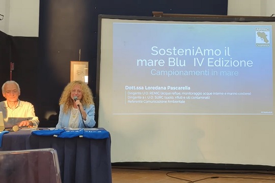 "SosteniAmo il Mare Blu"  a Piano di Sorrento, l'intervento di Loredana Pascarella di Arpac