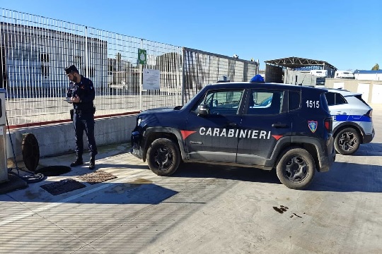 Sequestrato impianto di trattamento rifiuti nel Casertano.