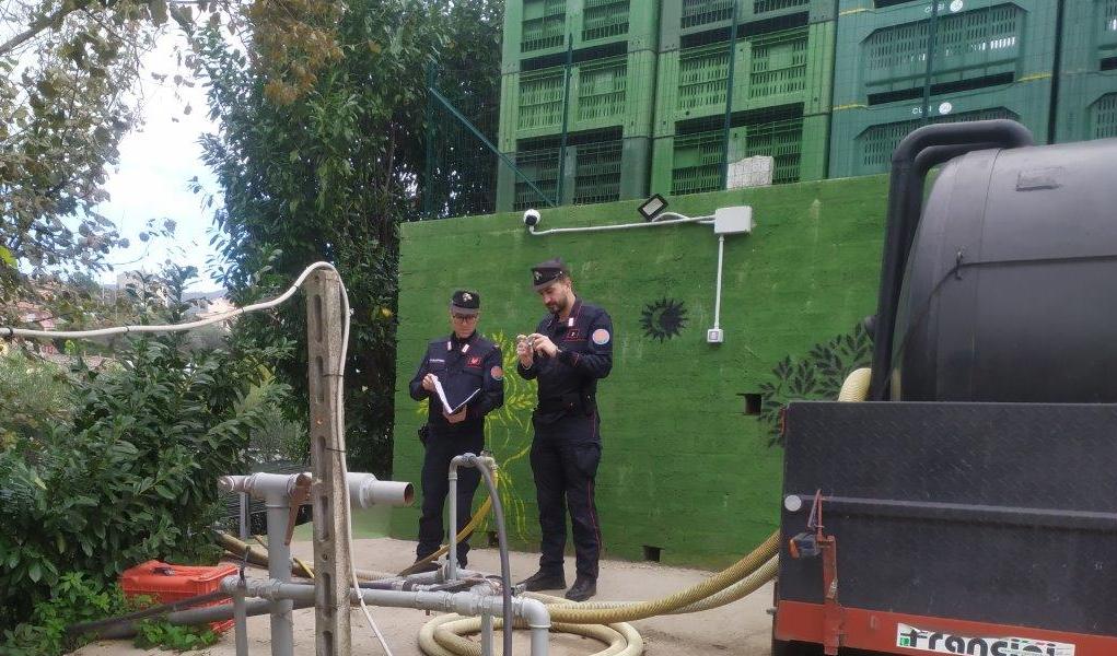 I Carabinieri Forestali scoprono in un frantoio  un illecito smaltimento delle acque reflue di lavaggio delle olive