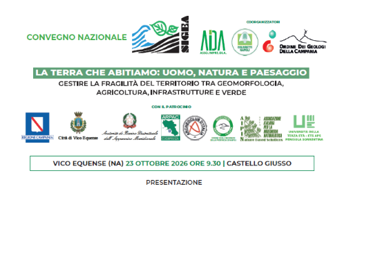 "La Terra che abitiamo": gestione del territorio, geomorfologia, agricoltura, infrastrutture e verde. Convegno a Vico Equense