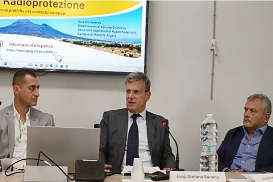 1° Convegno Nazionale su Radioattività e Radioprotezione, l'intervento del dg Stefano Sorvino