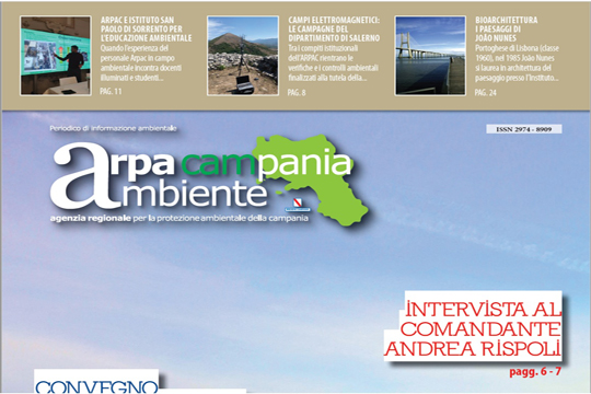 E' on line il nuovo numero del magazine "Arpa Campania Ambiente" - Gennaio 2024